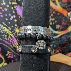 Rustic Cuff bracelet trio RC9